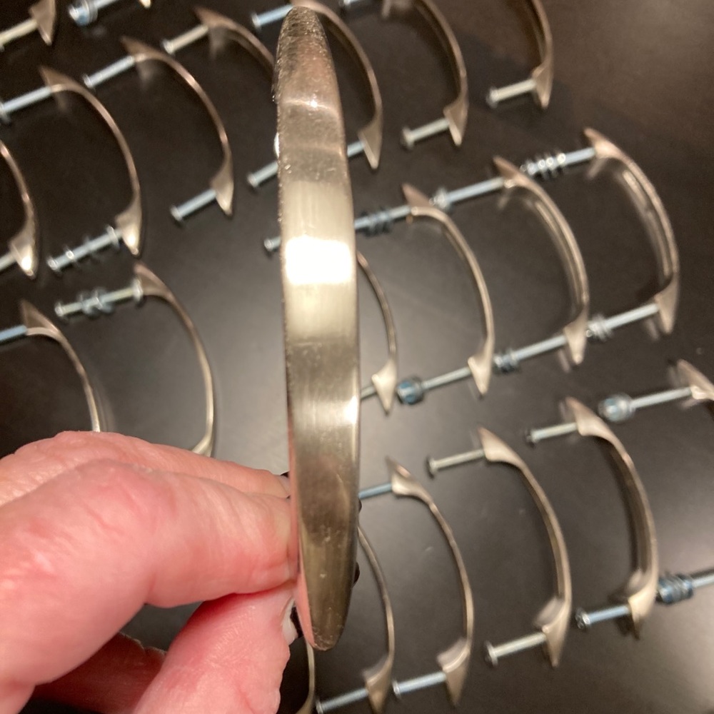 Silver Drawer pulls (36) w hardware